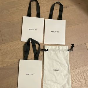 Mejuri 3 gift bags + dust bag